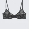 Wired Swirly Lace Bra – Dark Grey Wired Swirly Lace Bra – Dark Grey