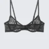 Wired Swirly Lace Bra – Dark Grey Wired Swirly Lace Bra – Dark Grey