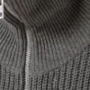 Wool-Blend Half-Zip Turtleneck Sweater – Dark Grey Wool-Blend Half-Zip Turtleneck Sweater – Dark Grey