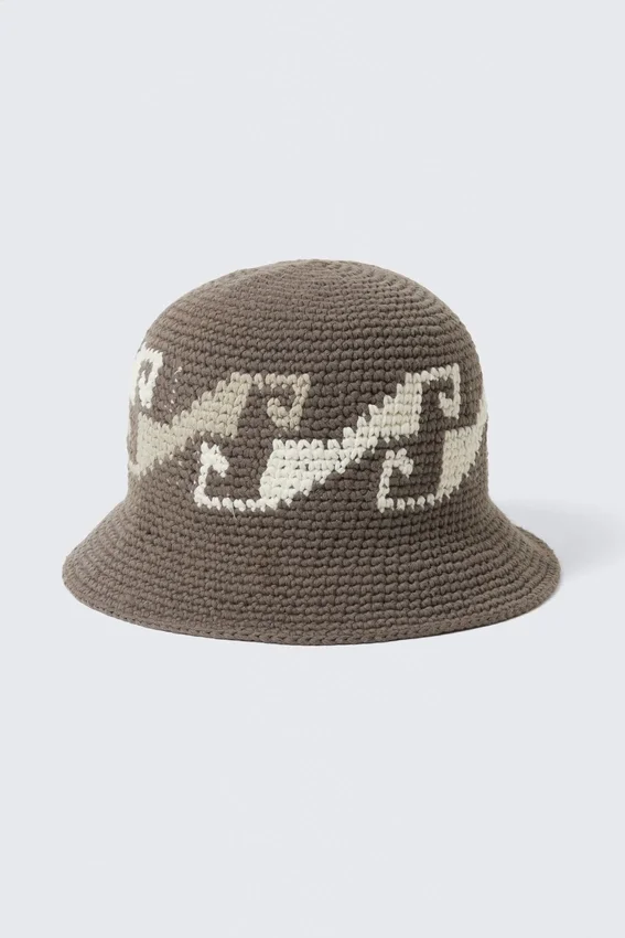 Woven Jacquard Bucket Hat – Dark Mole Woven Jacquard Bucket Hat – Dark Mole
