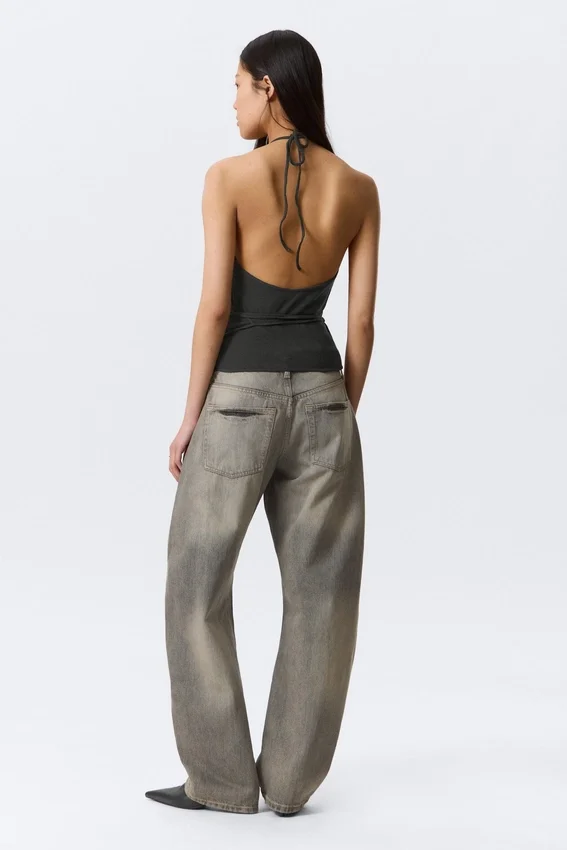 Wrap Halter Top – Dark Grey Wrap Halter Top – Dark Grey