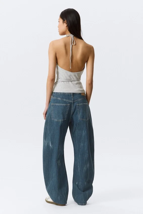 Wrap Halter Top – Grey Melange Wrap Halter Top – Grey Melange