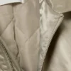 Yulia B Loose Nylon Bomber Jacket – Light Khaki Green Yulia B Loose Nylon Bomber Jacket – Light Khaki Green