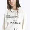 Yungblud Boxy Printed Long-Sleeved Tee – Off-White Yungblud Boxy Printed Long-Sleeved Tee – Off-White