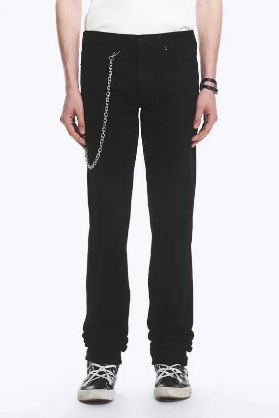 Yungblud Low Rise Slim Straight Leg Jeans – Black Yungblud Low Rise Slim Straight Leg Jeans – Black