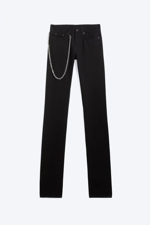 Yungblud Low Rise Slim Straight Leg Jeans – Black Yungblud Low Rise Slim Straight Leg Jeans – Black