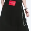 Yungblud Mid Rise Denim Kilt – Black Yungblud Mid Rise Denim Kilt – Black