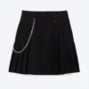 Yungblud Mid Rise Denim Kilt – Black Yungblud Mid Rise Denim Kilt – Black