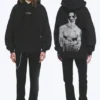 Yungblud Printed Oversized Hoodie – Off-Black Yungblud Printed Oversized Hoodie – Off-Black