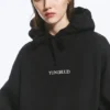 Yungblud Printed Oversized Hoodie – Off-Black Yungblud Printed Oversized Hoodie – Off-Black