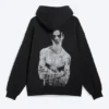 Yungblud Printed Oversized Hoodie – Off-Black Yungblud Printed Oversized Hoodie – Off-Black