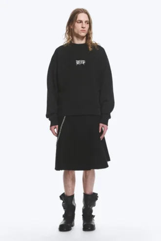Yungblud Printed Oversized Sweatshirt – Off-Black