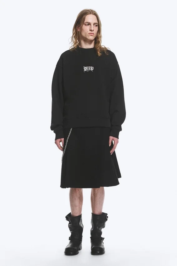 Yungblud Printed Oversized Sweatshirt – Off-Black Yungblud Printed Oversized Sweatshirt – Off-Black
