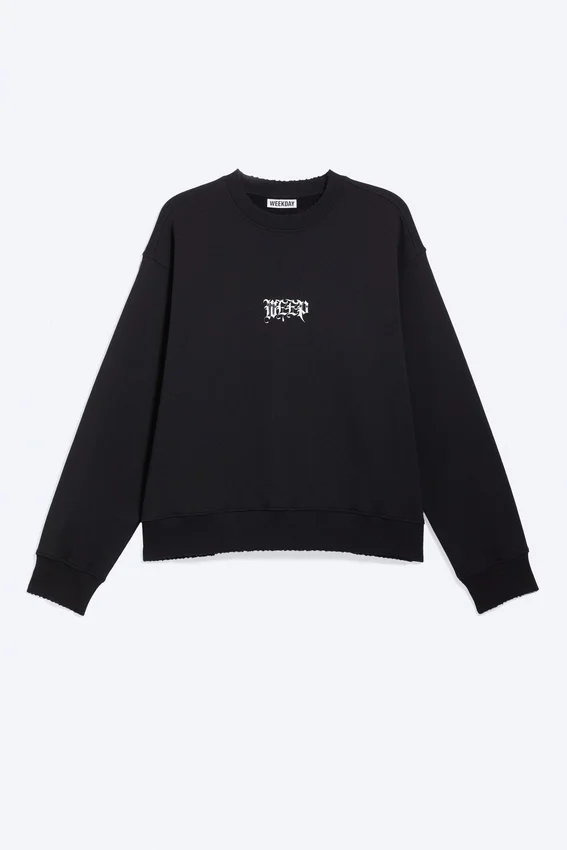 Yungblud Printed Oversized Sweatshirt – Off-Black Yungblud Printed Oversized Sweatshirt – Off-Black