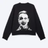 Yungblud Printed Oversized Sweatshirt – Off-Black Yungblud Printed Oversized Sweatshirt – Off-Black