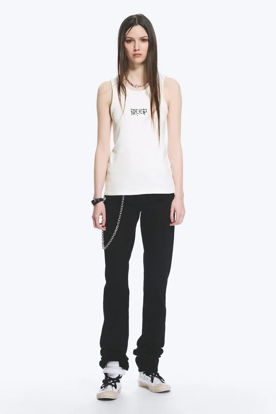Yungblud Printed Tank Top – Off-White Yungblud Printed Tank Top – Off-White