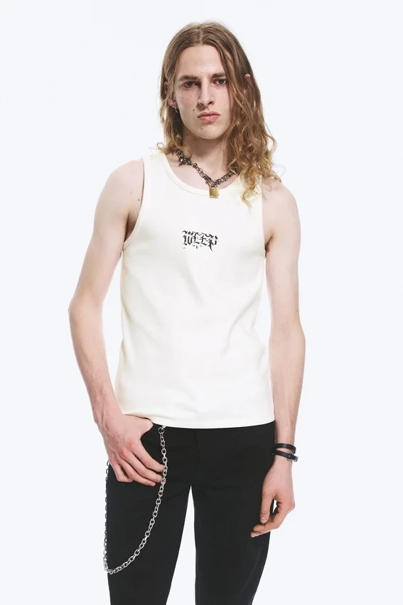 Yungblud Printed Tank Top – Off-White Yungblud Printed Tank Top – Off-White