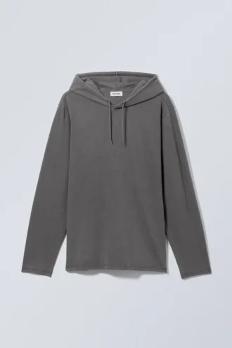 Zac Long Sleeve Hoodie – Dark Grey