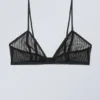 Zelda Lace Bralette – Black Stripe Zelda Lace Bralette – Black Stripe