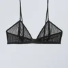Zelda Lace Bralette – Black Stripe Zelda Lace Bralette – Black Stripe