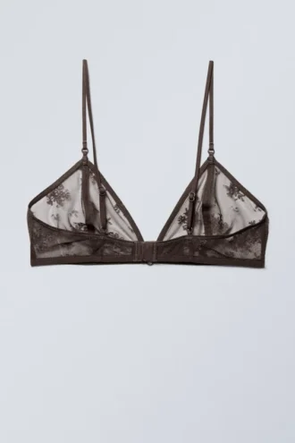Zelda Lace Bralette – Dark Brown