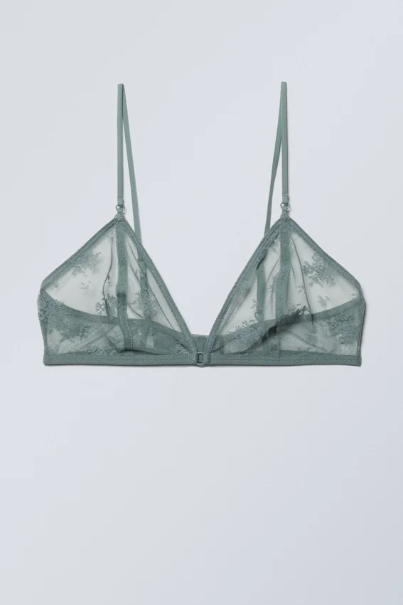 Zelda Lace Bralette – Dusty Turquoise Zelda Lace Bralette – Dusty Turquoise
