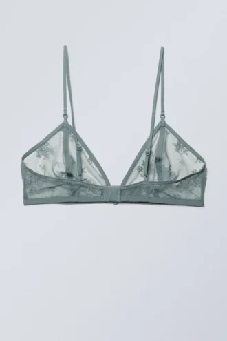 Zelda Lace Bralette – Dusty Turquoise