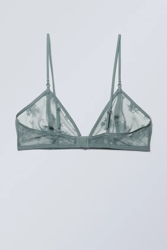 Zelda Lace Bralette – Dusty Turquoise Zelda Lace Bralette – Dusty Turquoise