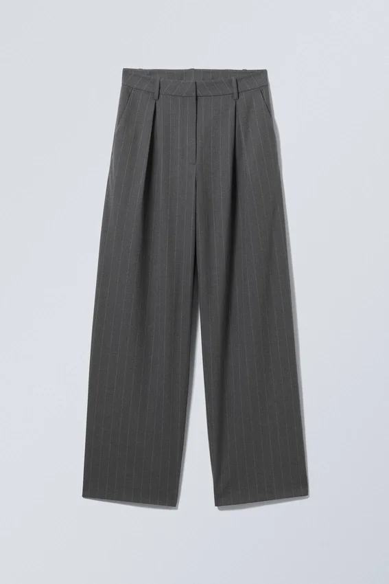 Zia Suit Trousers – Grey Pinstripe Zia Suit Trousers – Grey Pinstripe