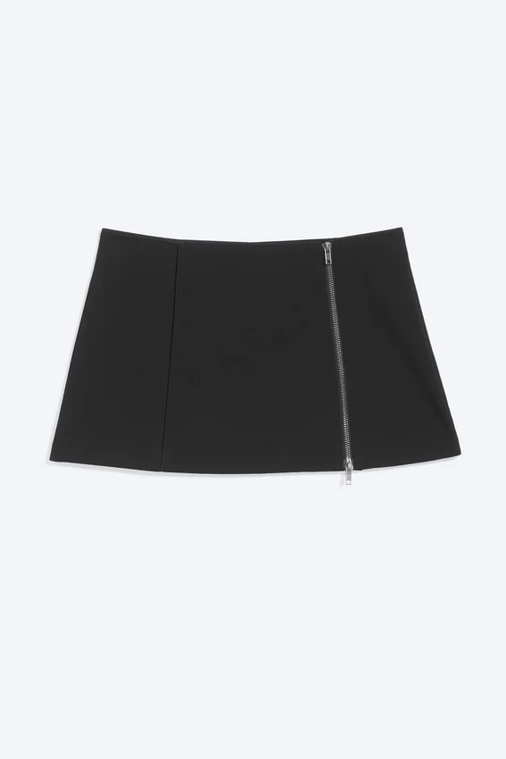 Zip Mini Skirt – Black Zip Mini Skirt – Black