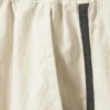 Zip-Off Nylon Track Trousers – Beige – Black Stripe Zip-Off Nylon Track Trousers – Beige – Black Stripe