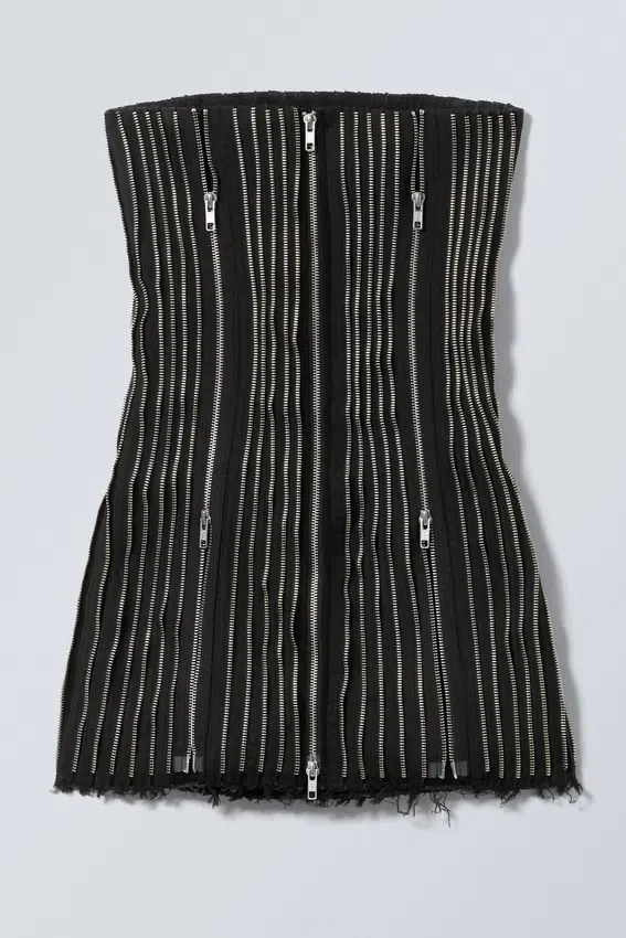 Zip Tube Dress – Black Zip Tube Dress – Black