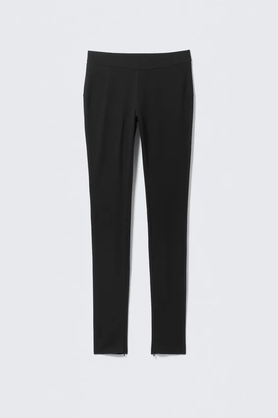 Zipped Stretchy Trousers – Dark Zipped Stretchy Trousers – Dark